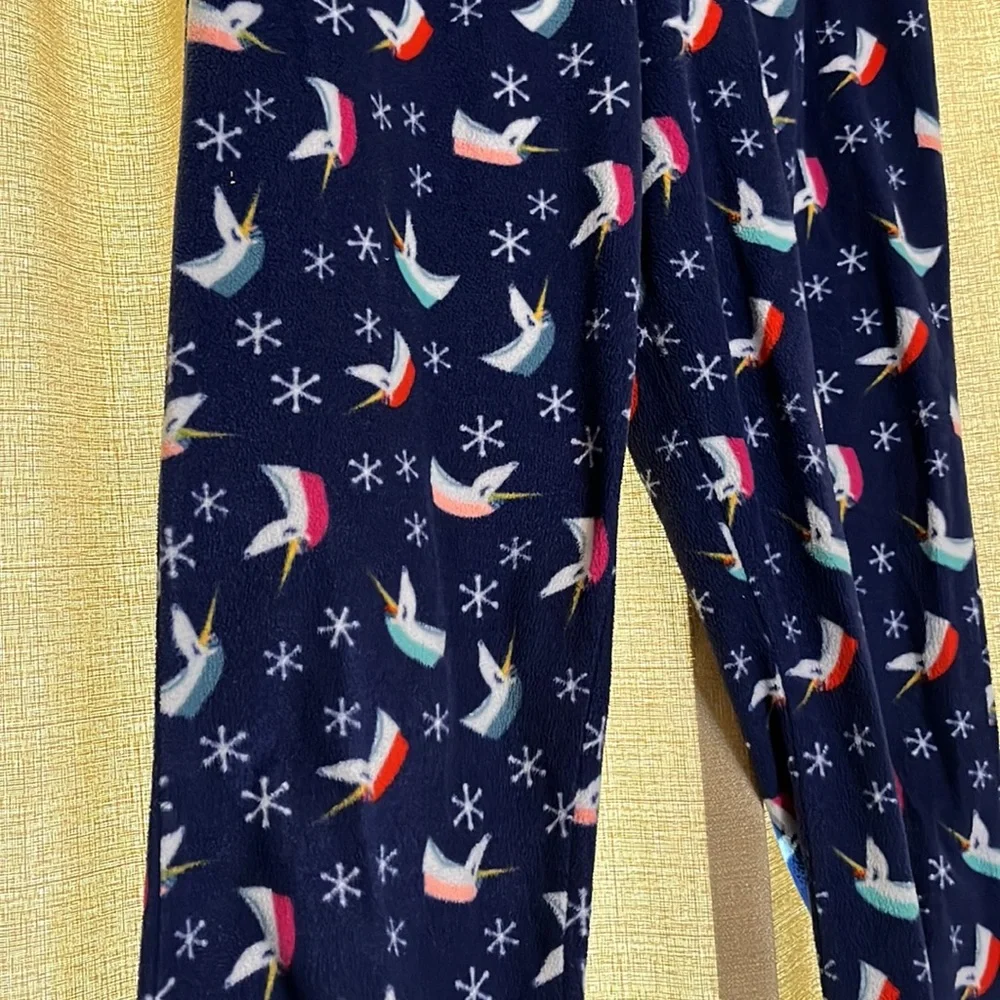 Cat & Jack Pajama Set Plush Hooded Top and Unicorn Fleece Pant Girls XL